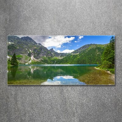 Bild auf Acrylglas Das Meeresauge der Tatra-Berge