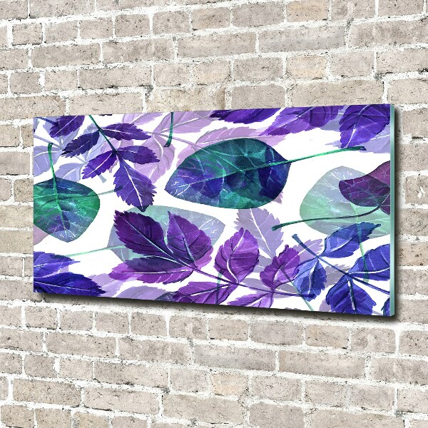 Acrylbild Fotodruck Bunte Blätter