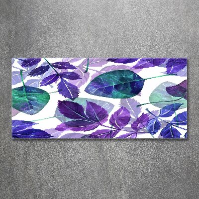 Acrylbild Fotodruck Bunte Blätter