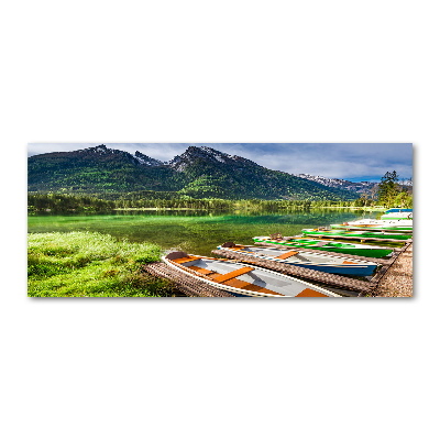 Foto auf Acryl Boote auf dem See