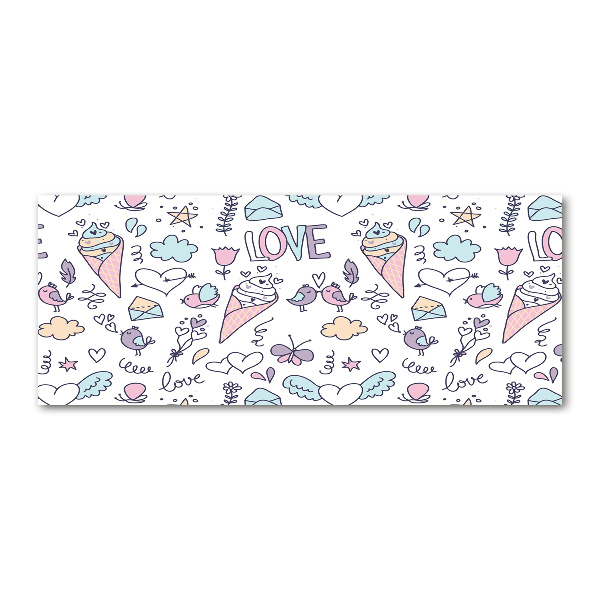 Acrylbild Fotodruck Romantisches Muster