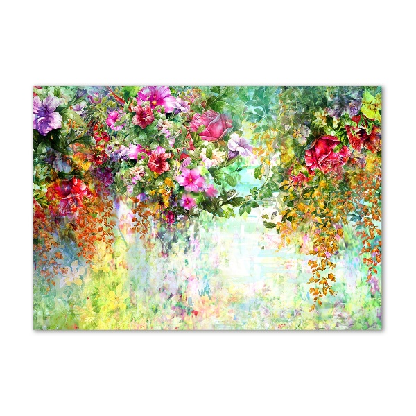 Acrylglas-Druck Bunte Blumen