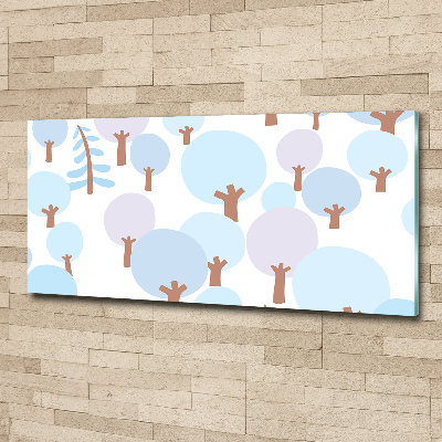 Bild auf Acrylglas Bunte Bäume