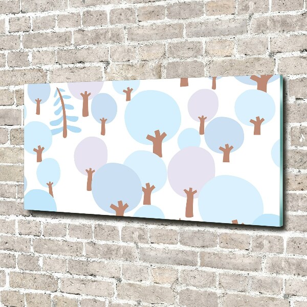 Bild auf Acrylglas Bunte Bäume