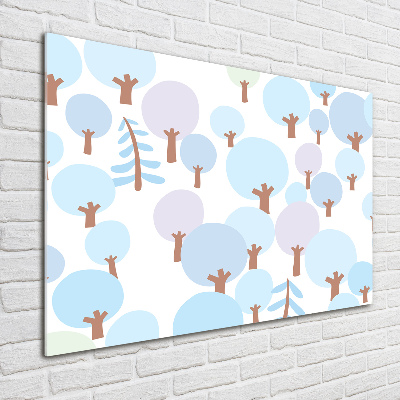 Bild auf Acrylglas Bunte Bäume