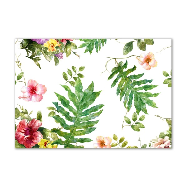 Bild auf Acrylglas Blumenmuster