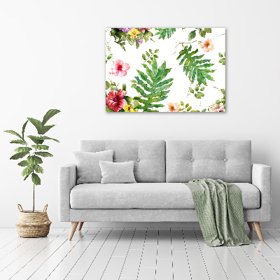 Bild auf Acrylglas Blumenmuster