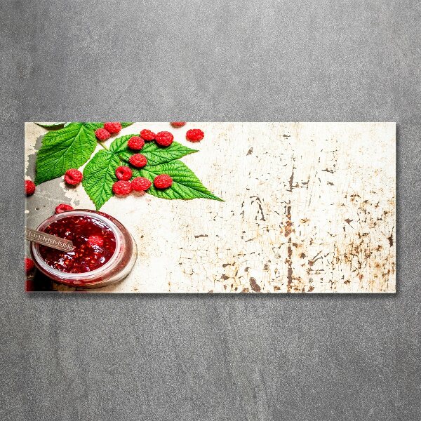 Foto auf Acryl Himbeermarmelade