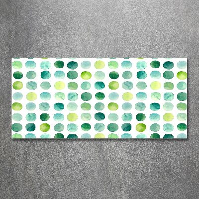 Bild auf Acrylglas Grüne Punkte