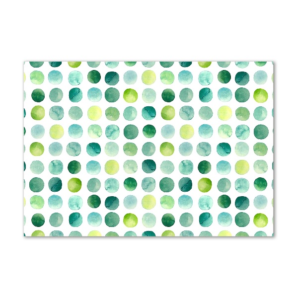 Bild auf Acrylglas Grüne Punkte