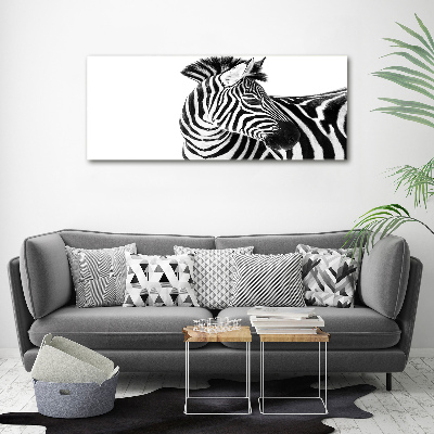 Acrylbild Fotodruck Zebra im Schnee