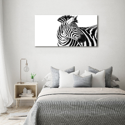 Acrylbild Fotodruck Zebra im Schnee