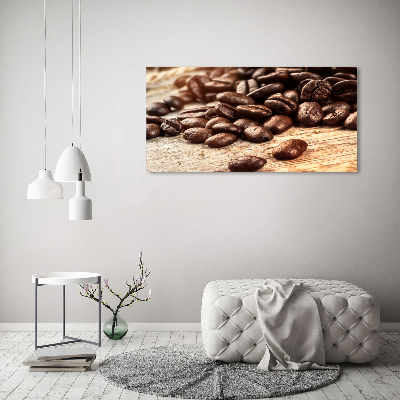Acrylbild Fotodruck Kaffeebohnen