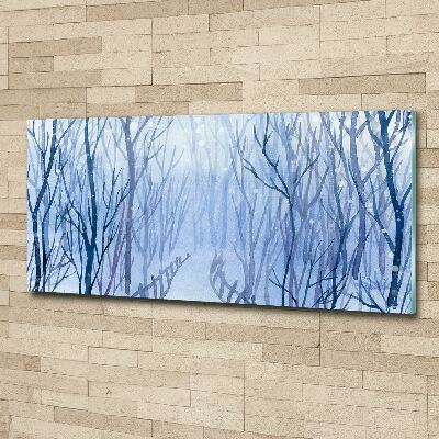 Bild auf Acrylglas Wald im Winter