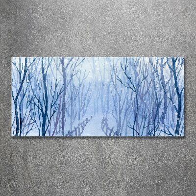 Bild auf Acrylglas Wald im Winter