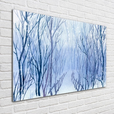 Bild auf Acrylglas Wald im Winter