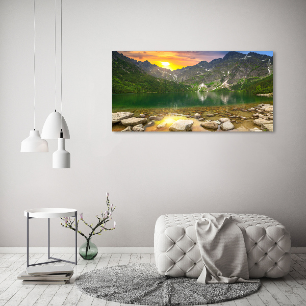 Bild auf Acrylglas Das Meeresauge der Tatra-Berge