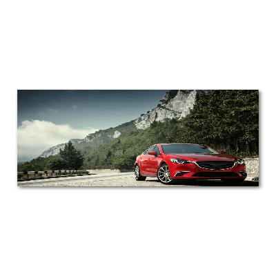 Bild auf Acrylglas Auto in den Bergen