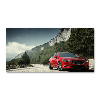 Bild auf Acrylglas Auto in den Bergen