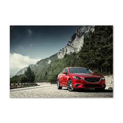 Bild auf Acrylglas Auto in den Bergen