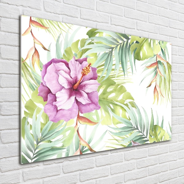 Foto auf Acryl Hawaiianische Blumen