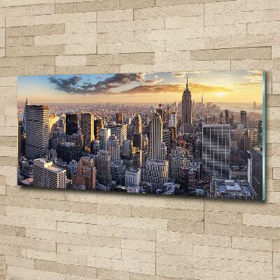 Acrylglas-Druck New York aus der Vogelperspektive