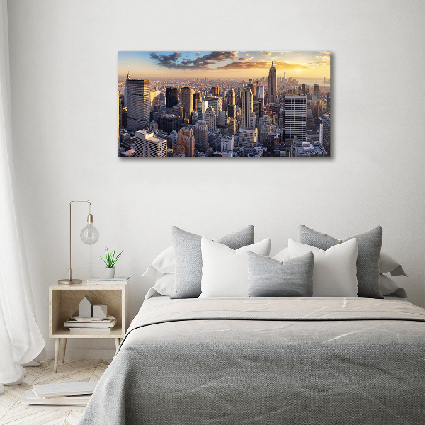 Acrylglas-Druck New York aus der Vogelperspektive