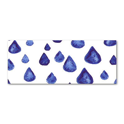 Foto auf Acryl Blaue Tropfen