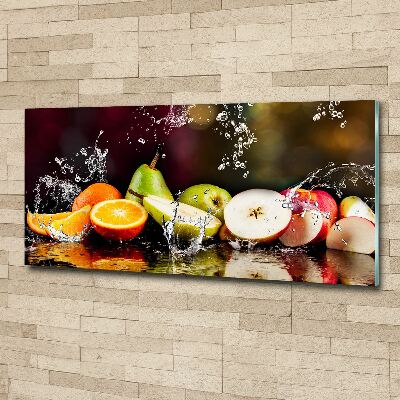 Acrylbild Fotodruck Obst und Wasser