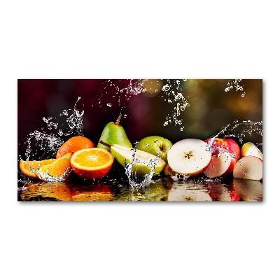 Acrylbild Fotodruck Obst und Wasser