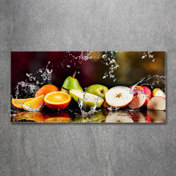 Acrylbild Fotodruck Obst und Wasser