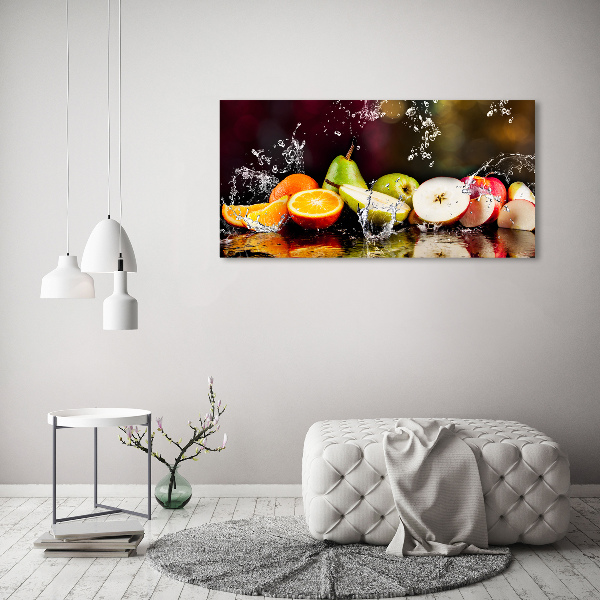 Acrylbild Fotodruck Obst und Wasser