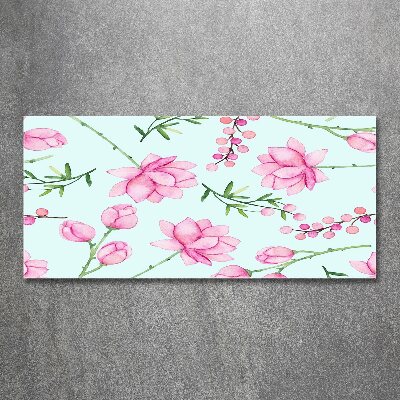 Acrylglas-Druck Blüten und Beeren