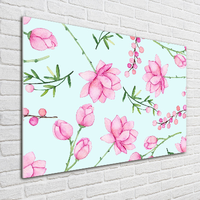 Acrylglas-Druck Blüten und Beeren