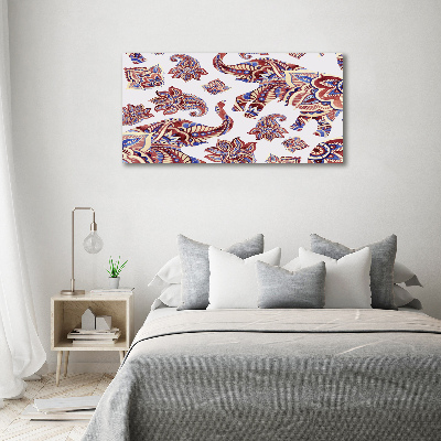 Bild auf Acrylglas Elefantenornamente