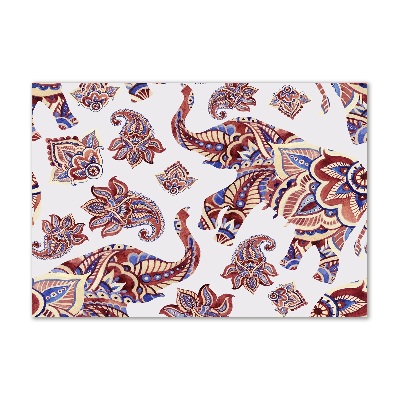 Bild auf Acrylglas Elefantenornamente