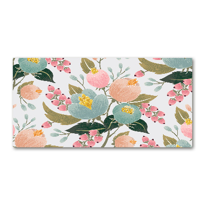 Foto auf Acryl Blumenmuster