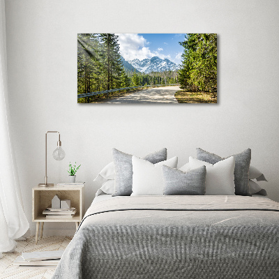 Foto auf Acryl Tatra-Gebirge-Straße