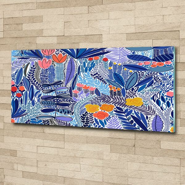 Bild auf Acrylglas Blumenmuster