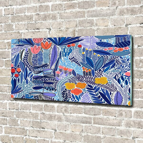 Bild auf Acrylglas Blumenmuster