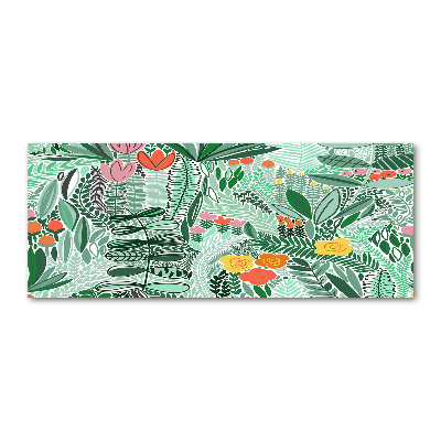 Acrylbild Fotodruck Blumenmuster