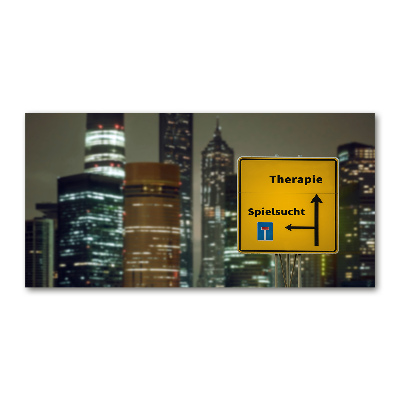 Acrylbild Fotodruck Therapie in der Stadt