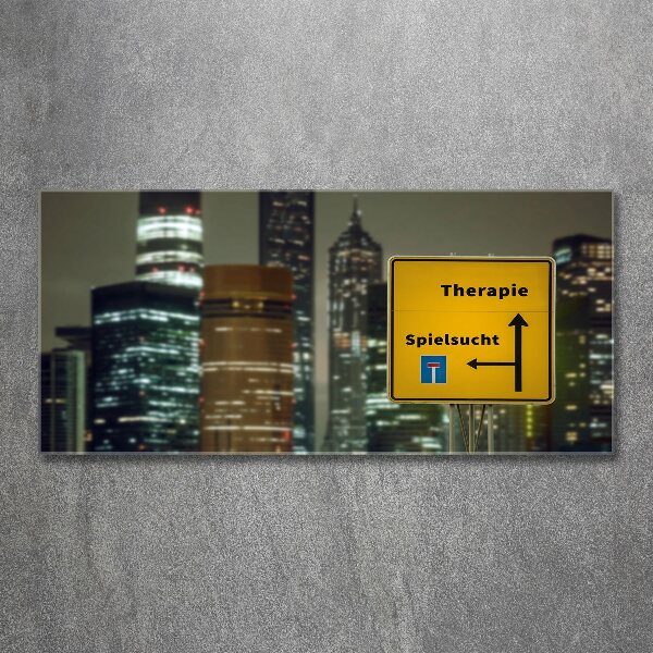 Acrylbild Fotodruck Therapie in der Stadt