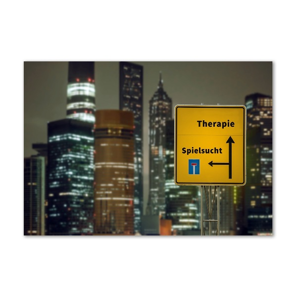 Acrylbild Fotodruck Therapie in der Stadt