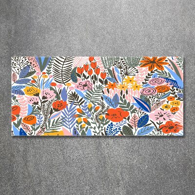 Foto auf Acryl Blumenmuster