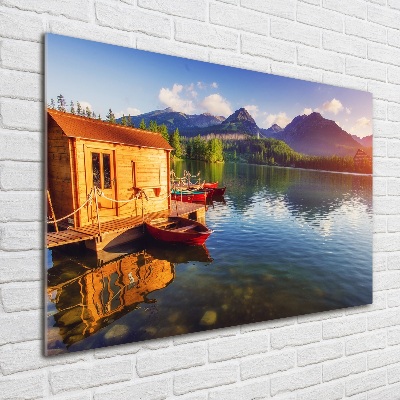 Acrylglas-Druck See in den Bergen