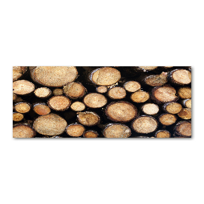 Foto auf Acryl Holzstämme