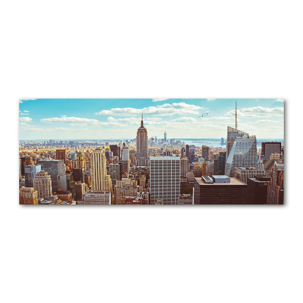 Acrylglas-Druck New York aus der Vogelperspektive