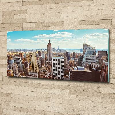 Acrylglas-Druck New York aus der Vogelperspektive