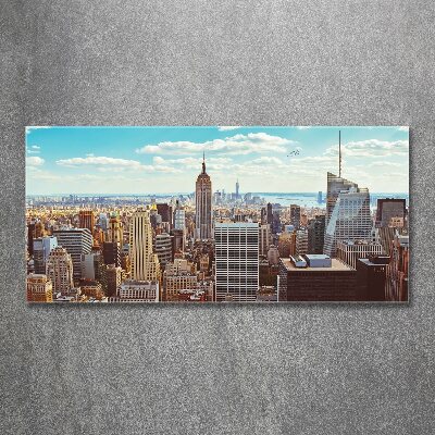 Acrylglas-Druck New York aus der Vogelperspektive